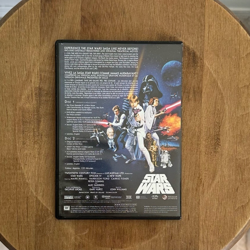 Star Wars A New Hope Limited Edition Widescreen DVD Two Disc Bonus DVD Material - Picture 2 of 9